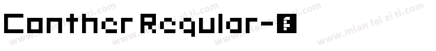 Conther Regular字体转换